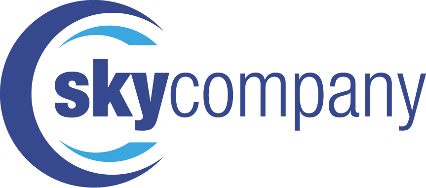 Logo: Sky Company (darkblue / skyblue)